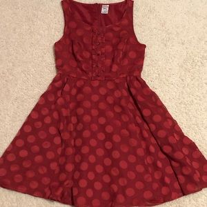 Red Polka-Dot Dress
